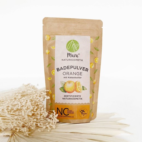 Badepulver orange bio vegan - orange,