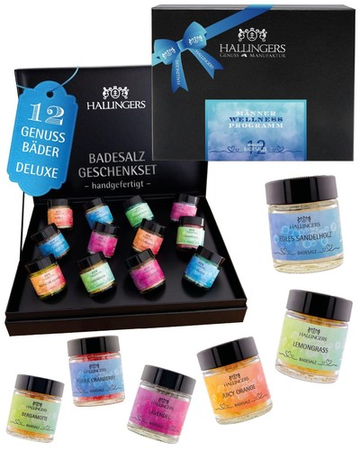 Badesalze geschenk set - badesalze, 12x